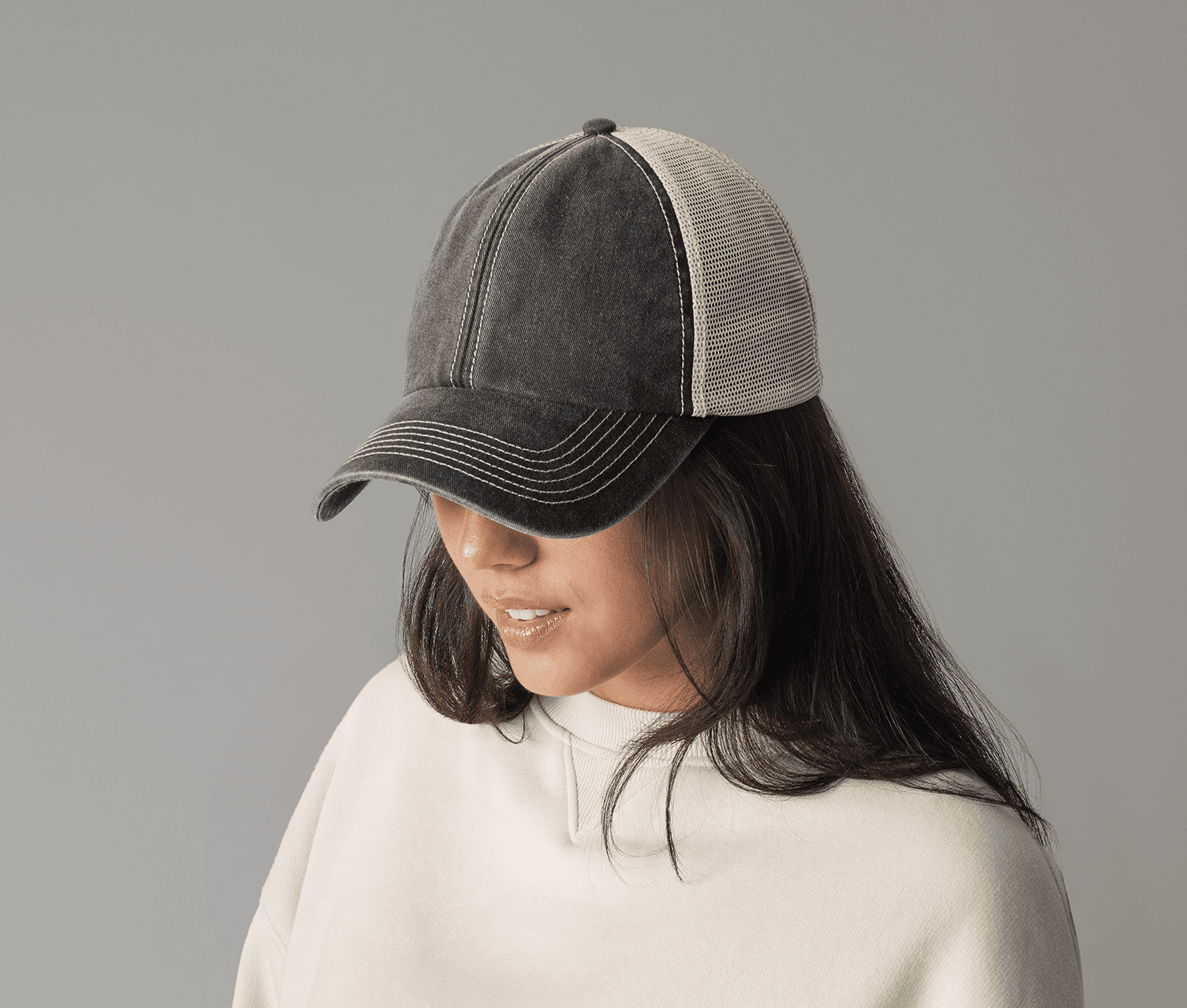 Casquette trucker 6 panneaux