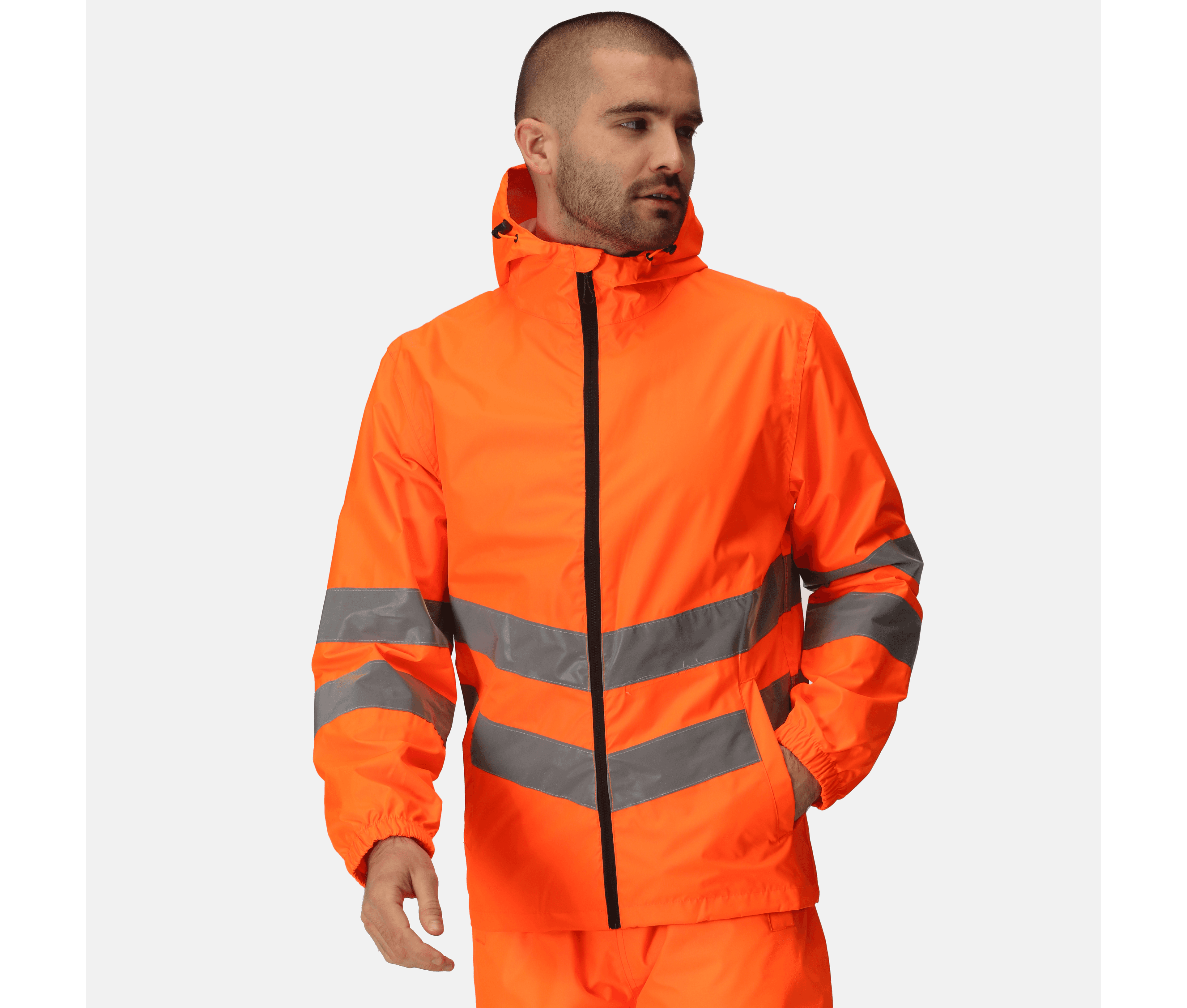 Veste imperméable haute-visibilité