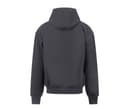 JUST HOODS Sweat capuche zippé lourd SOLID CHARCOAL
