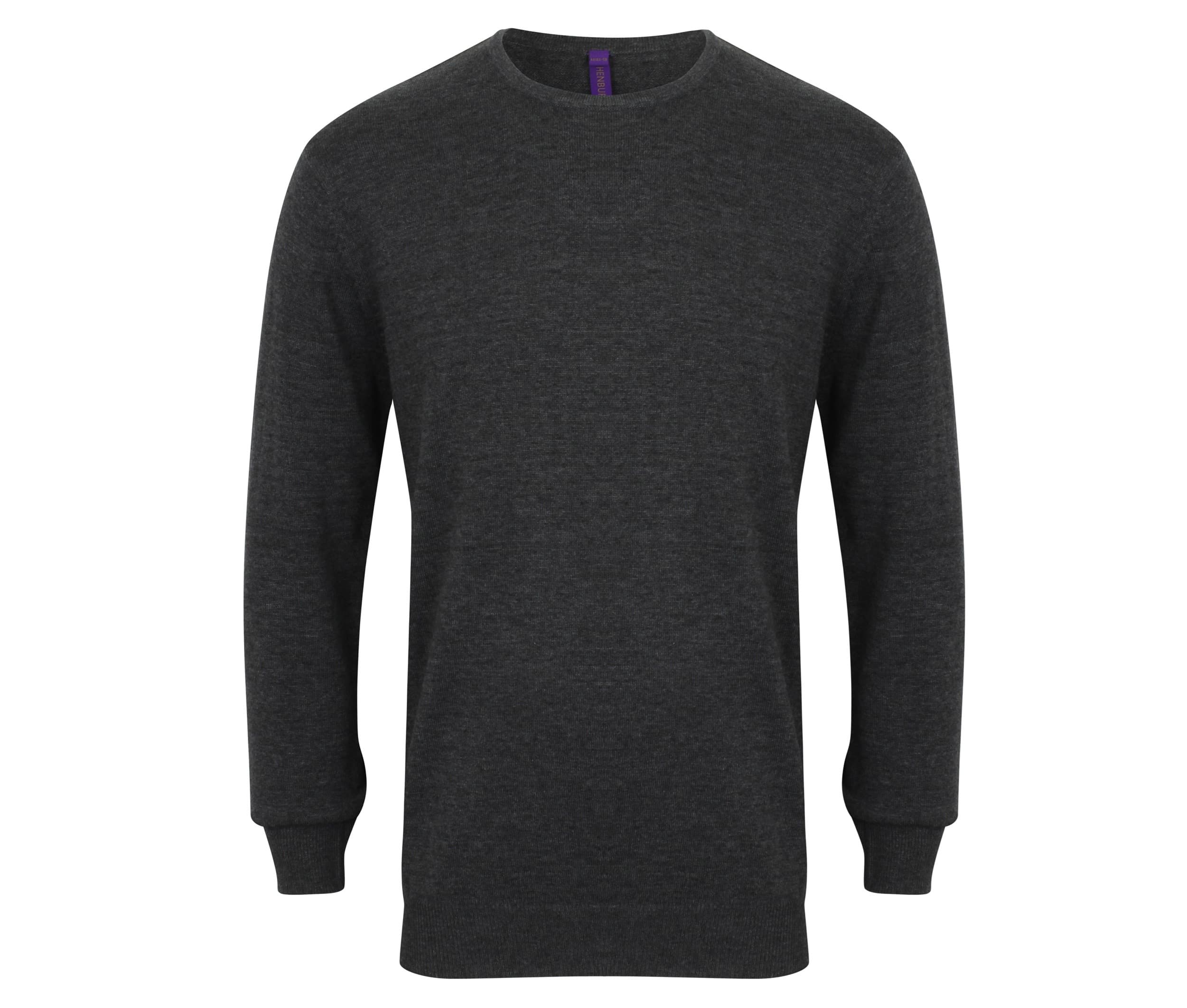 Pull col rond hommes GREY MARL