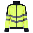 REGATTA Veste Softshell 3 couches haute visibilité YELLOW / NAVY