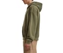 BUILD YOUR BRAND Sweat capuche zippé lourd délavé WARM KHAKI