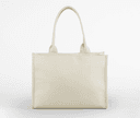 QUADRA Large tote bag bi-color NATURAL