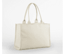 QUADRA Large tote bag bi-color NATURAL