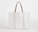 WESTFORD MILL Grand sac shopping fermeture magnétique SOFT WHITE/CARAMEL