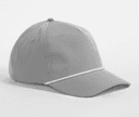 BEECHFIELD Casquette baseball détail corde LIGHT GREY/WHITE