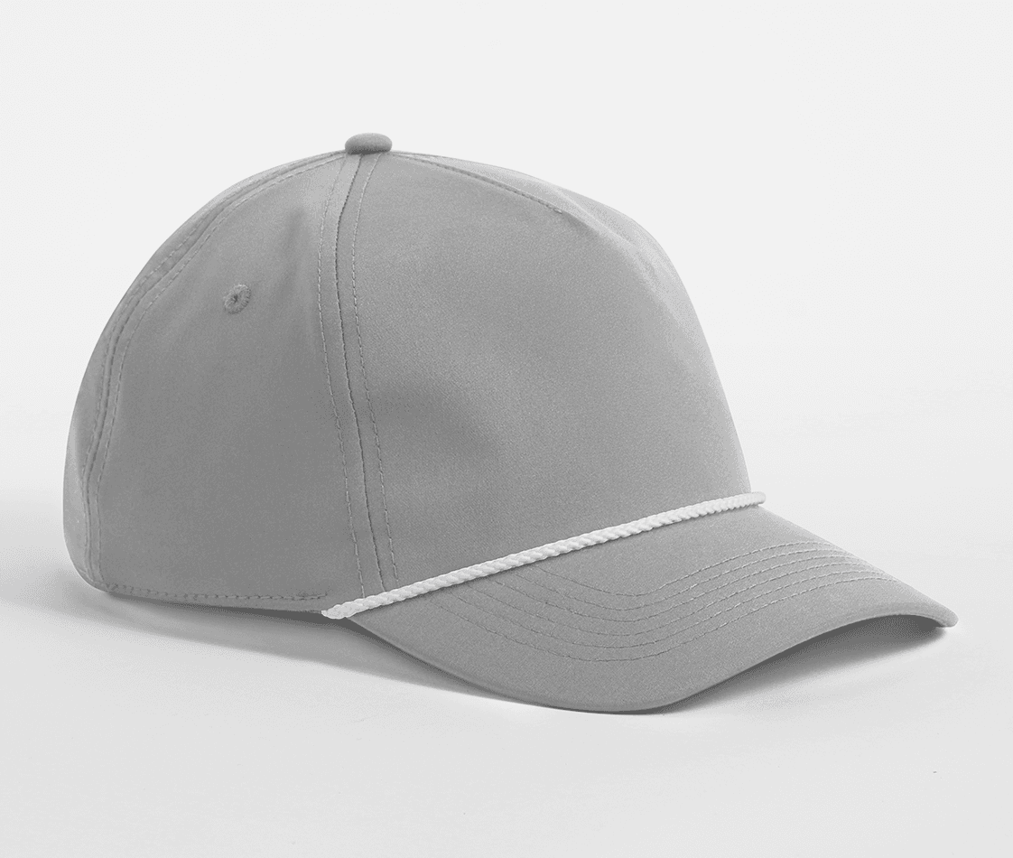 Casquette baseball détail corde LIGHT GREY/WHITE