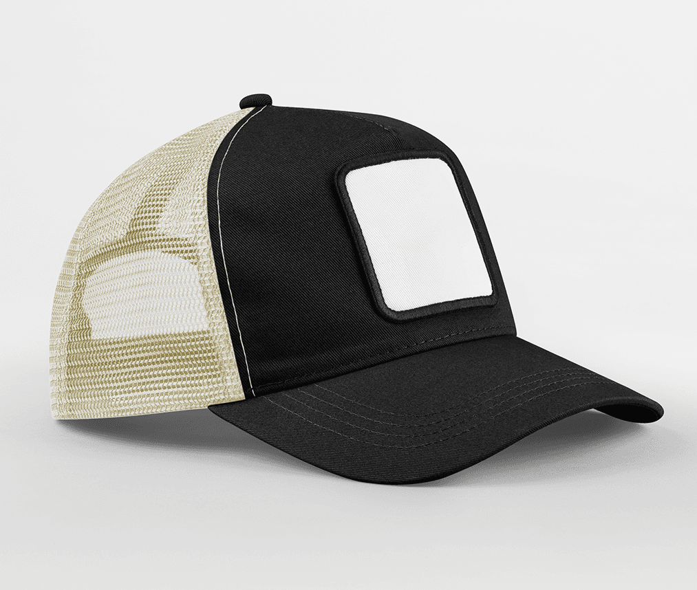 Casquette trucker avec empiècement BLACK/STONE