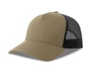 ATLANTIS HEADWEAR Casquette 5 pans style trucker en coton KHAKI/BLACK