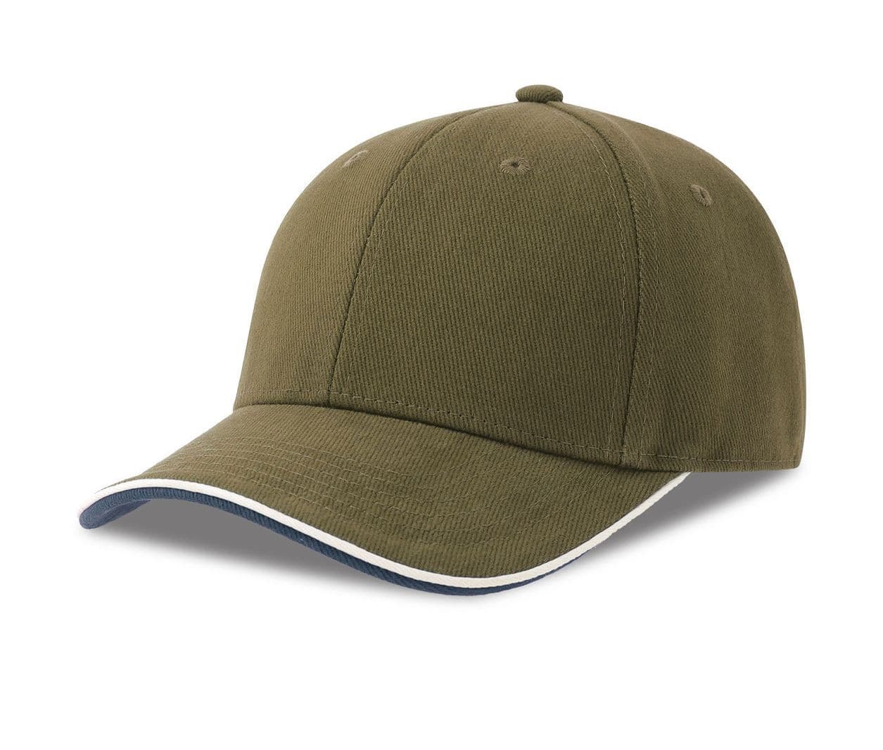 Casquette 6 pans contrastée OLIVE