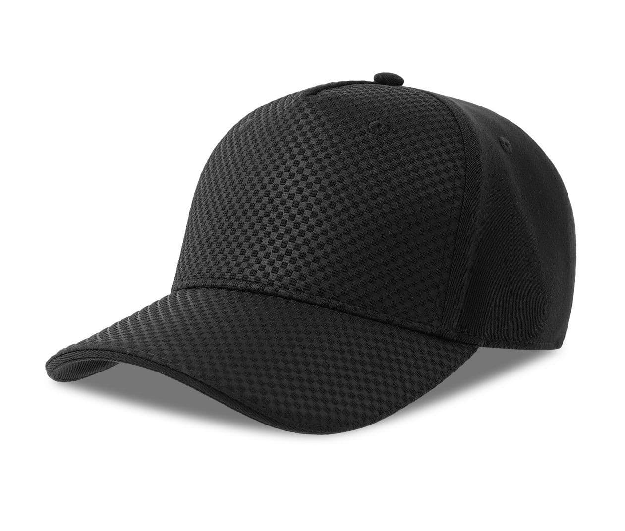 Casquette 5 pans effet nid d'abeille BLACK