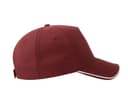 ATLANTIS HEADWEAR Casquette baseball 5 pans BURGUNDY/WHITE