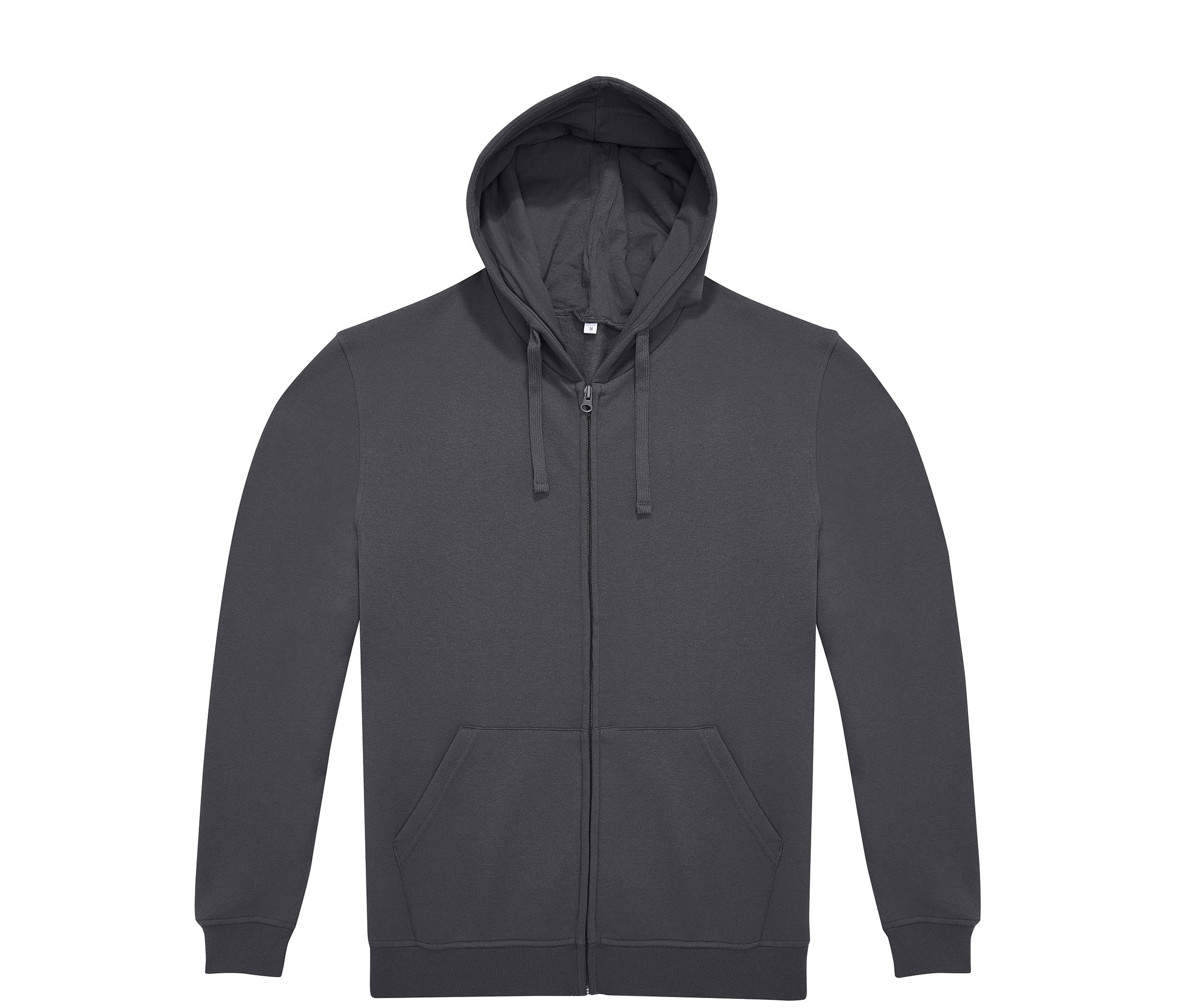 Sweat zippé à capuche unisexe DARK GREY
