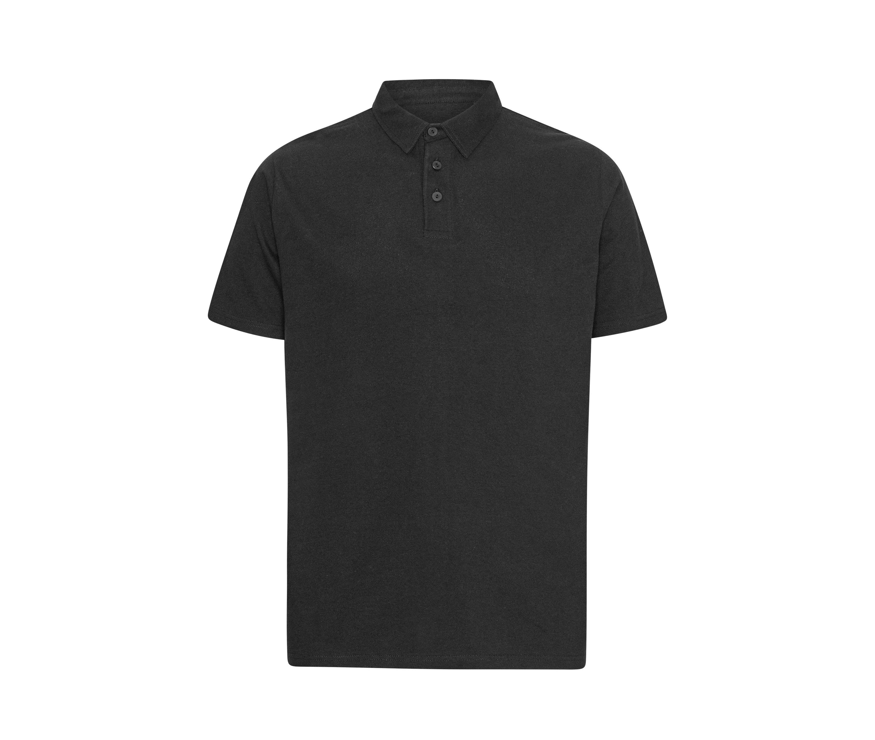 TIGER COTTON POLO BLACK