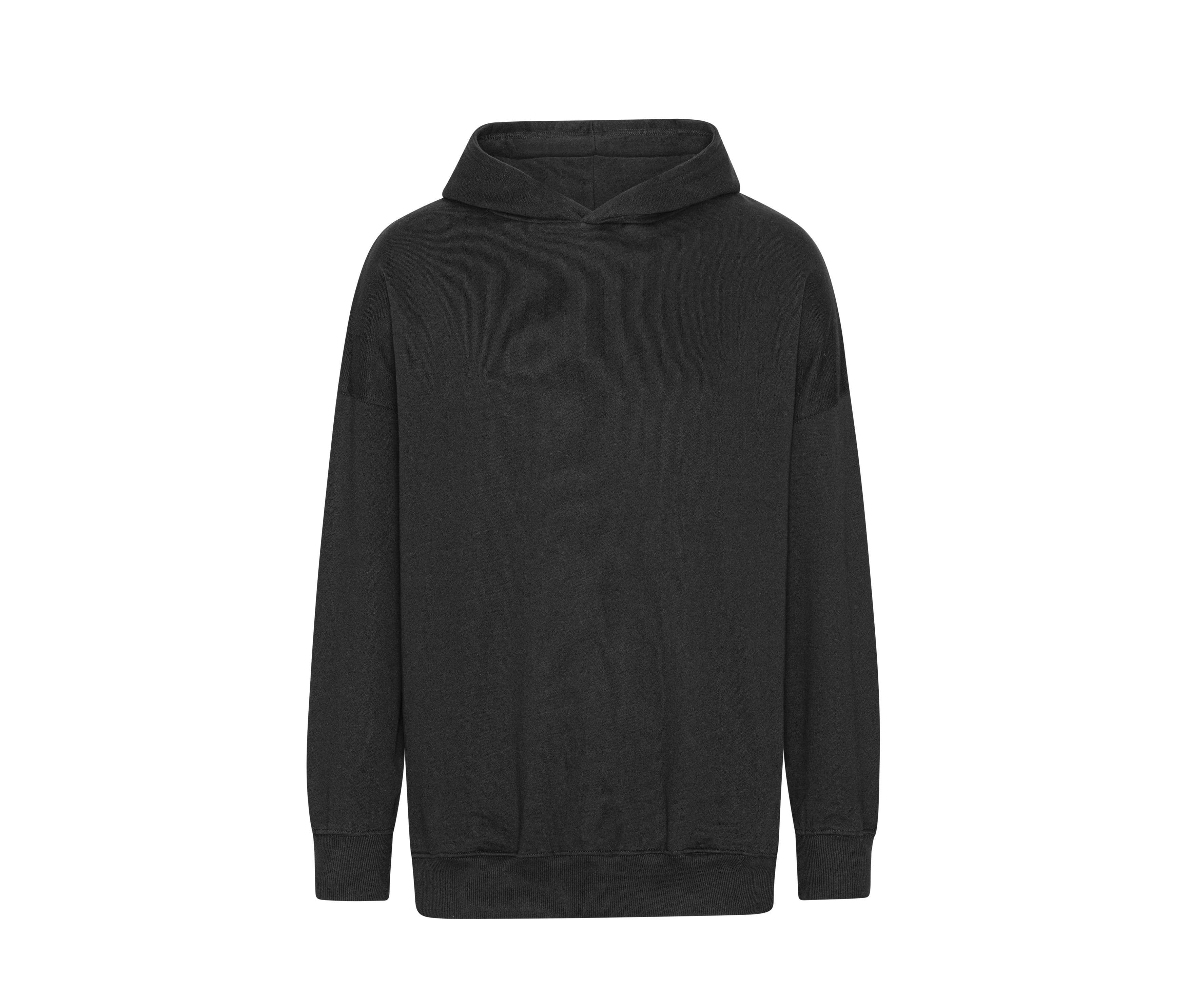 TIGER COTTON OVERSIZED HOODIE BLACK