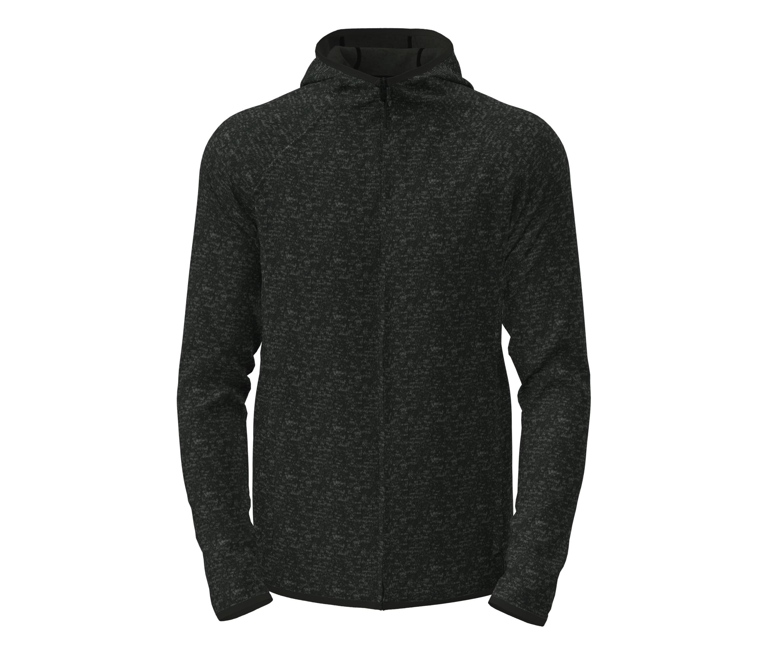 Veste polaire capuche homme BLACK OPAL HEATHER