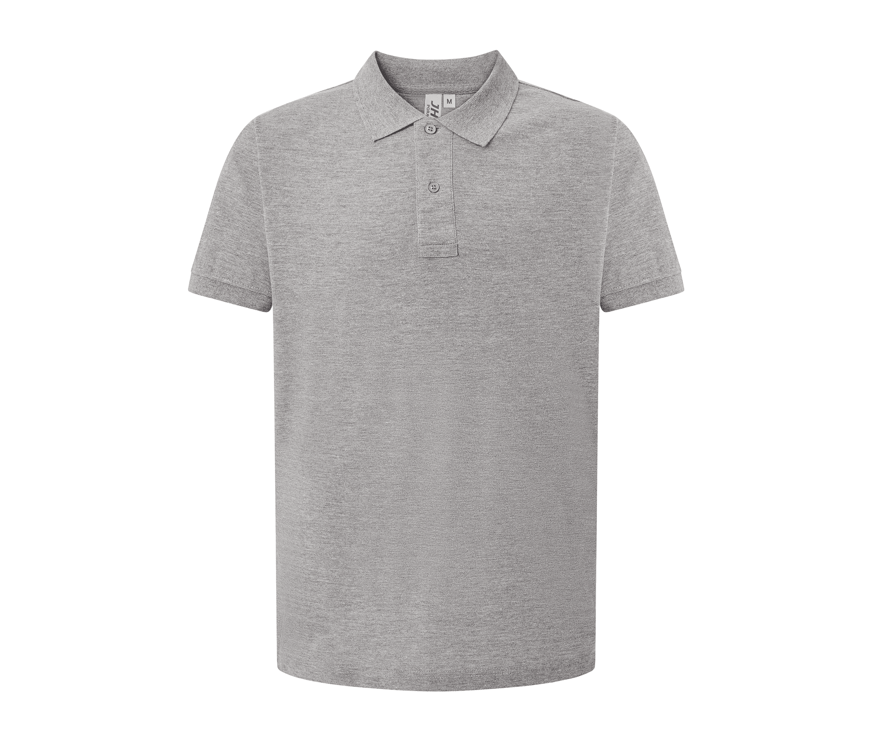 Polo coton 240 GREY MELANGE