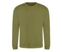 JUST HOODS Sweat col rond 280 KHAKI