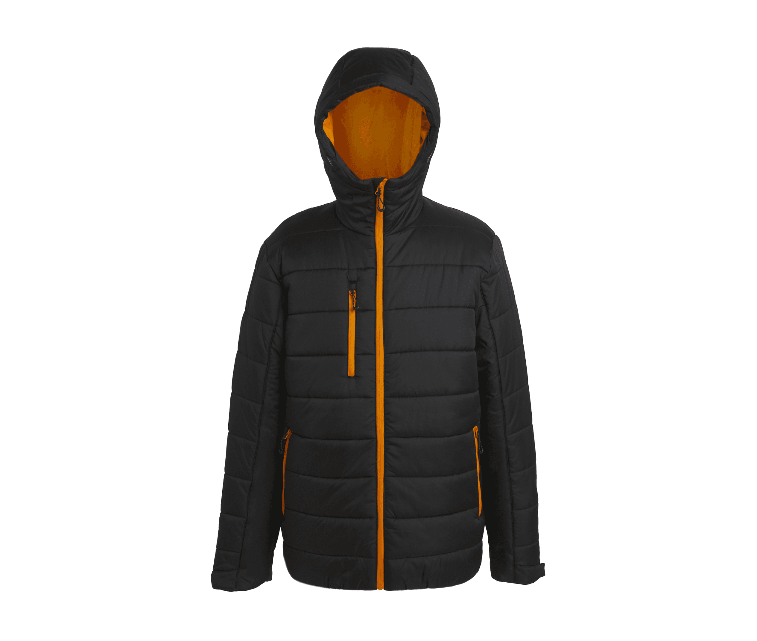 Veste matelassée BLACK / ORANGE POP
