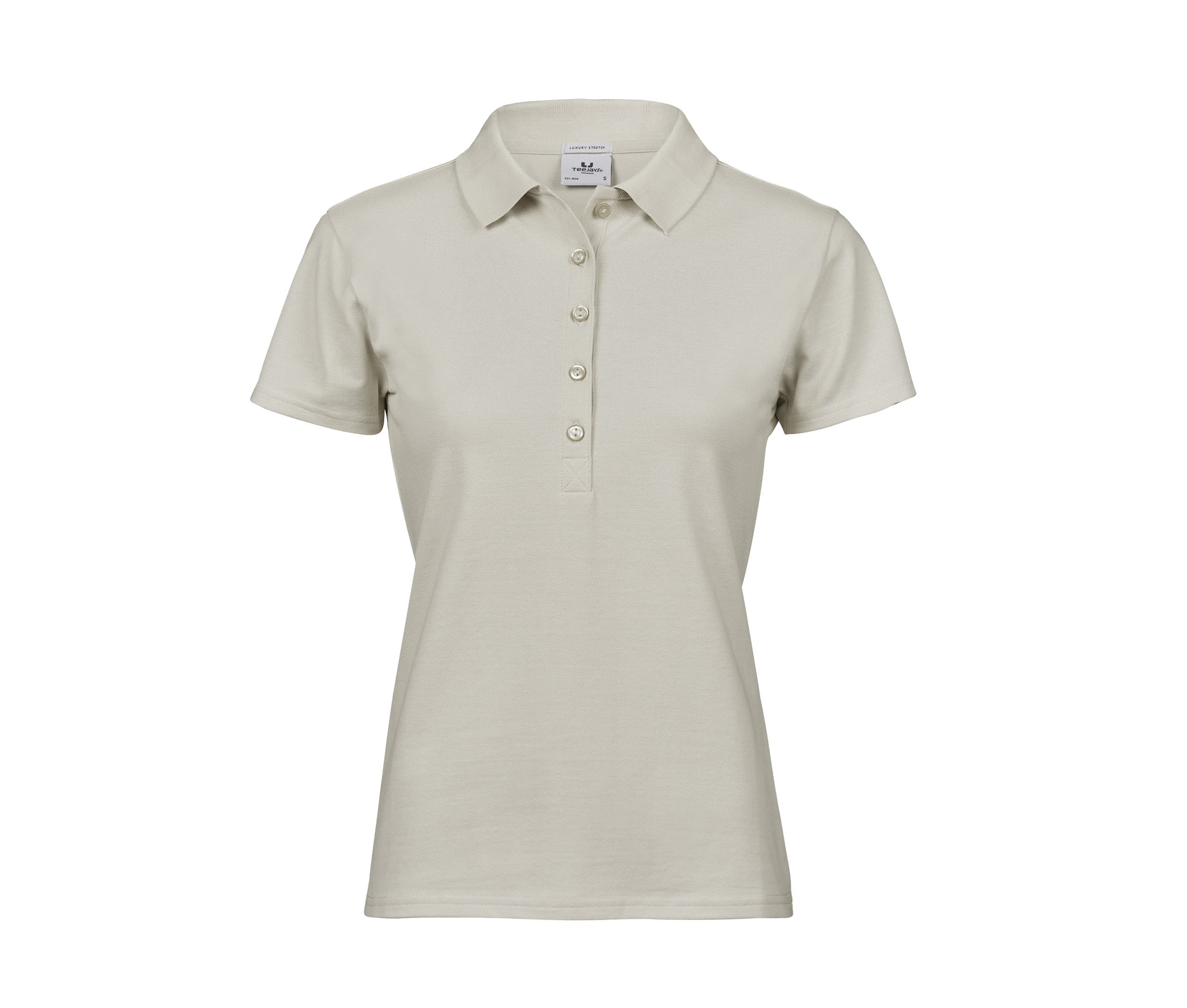 Polo stretch femme CEMENT
