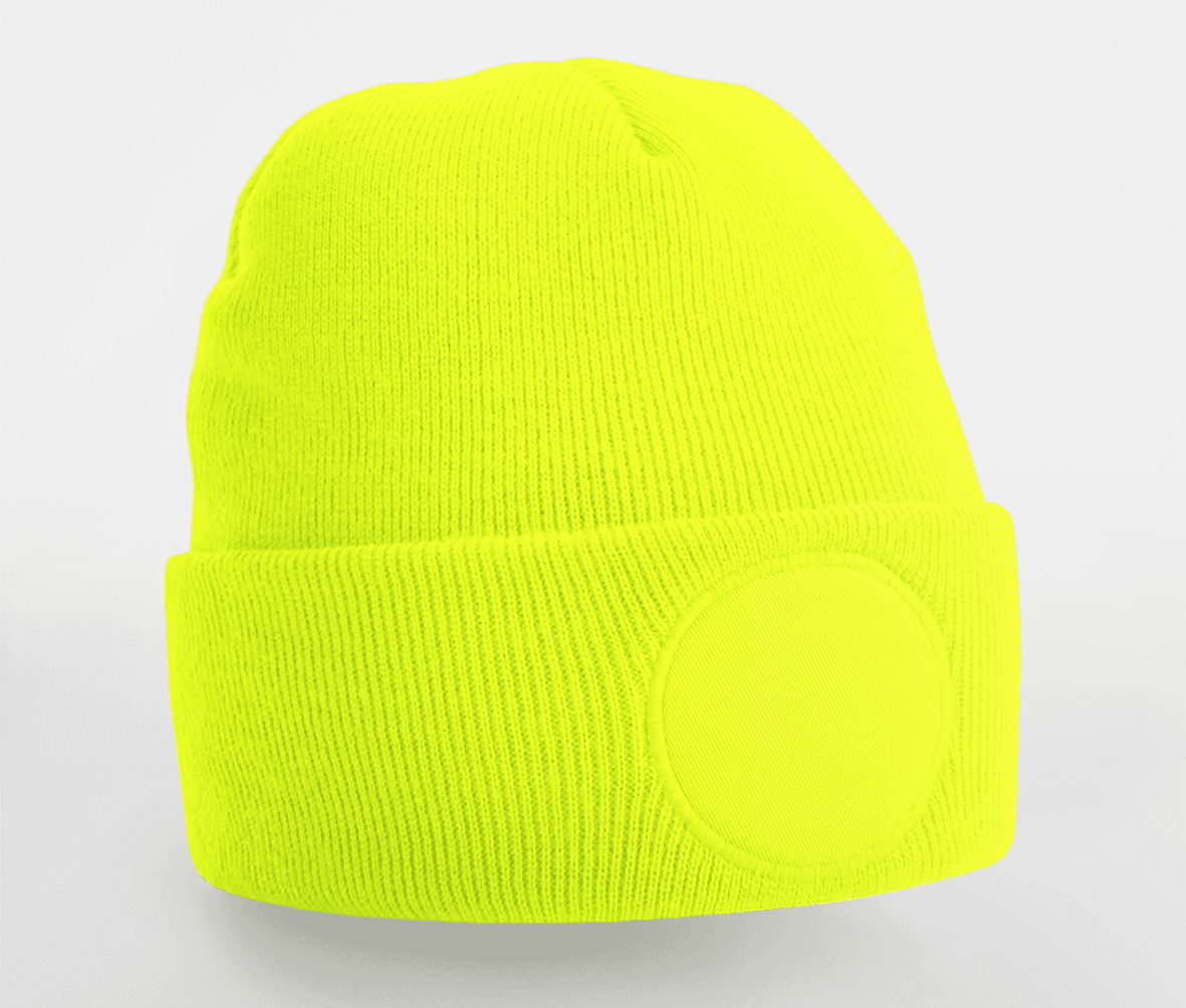 Bonnet empiècement rond FLUORESCENT YELLOW