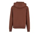 BUILD YOUR BRAND Sweat capuche lourd CHOCOLATE BROWN