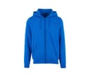 BUILD YOUR BRAND Sweat zippé capuche lourd INTENSE BLUE