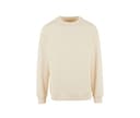 BUILD YOUR BRAND Sweat homme col rond WHITE SAND