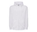 JHK Sweat capuche zippé WHITE