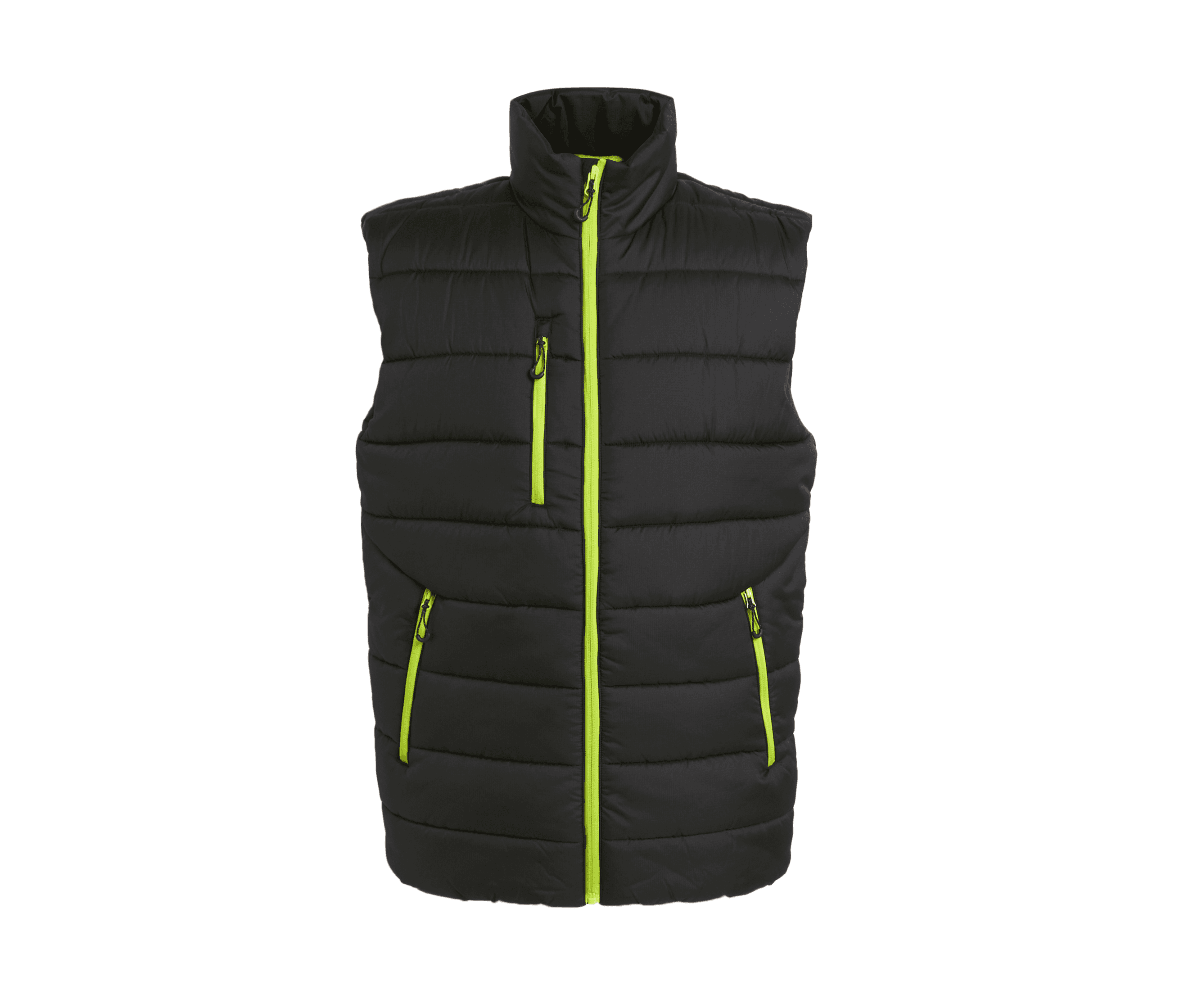 Bodywarmer matelassé homme BLACK / LIME