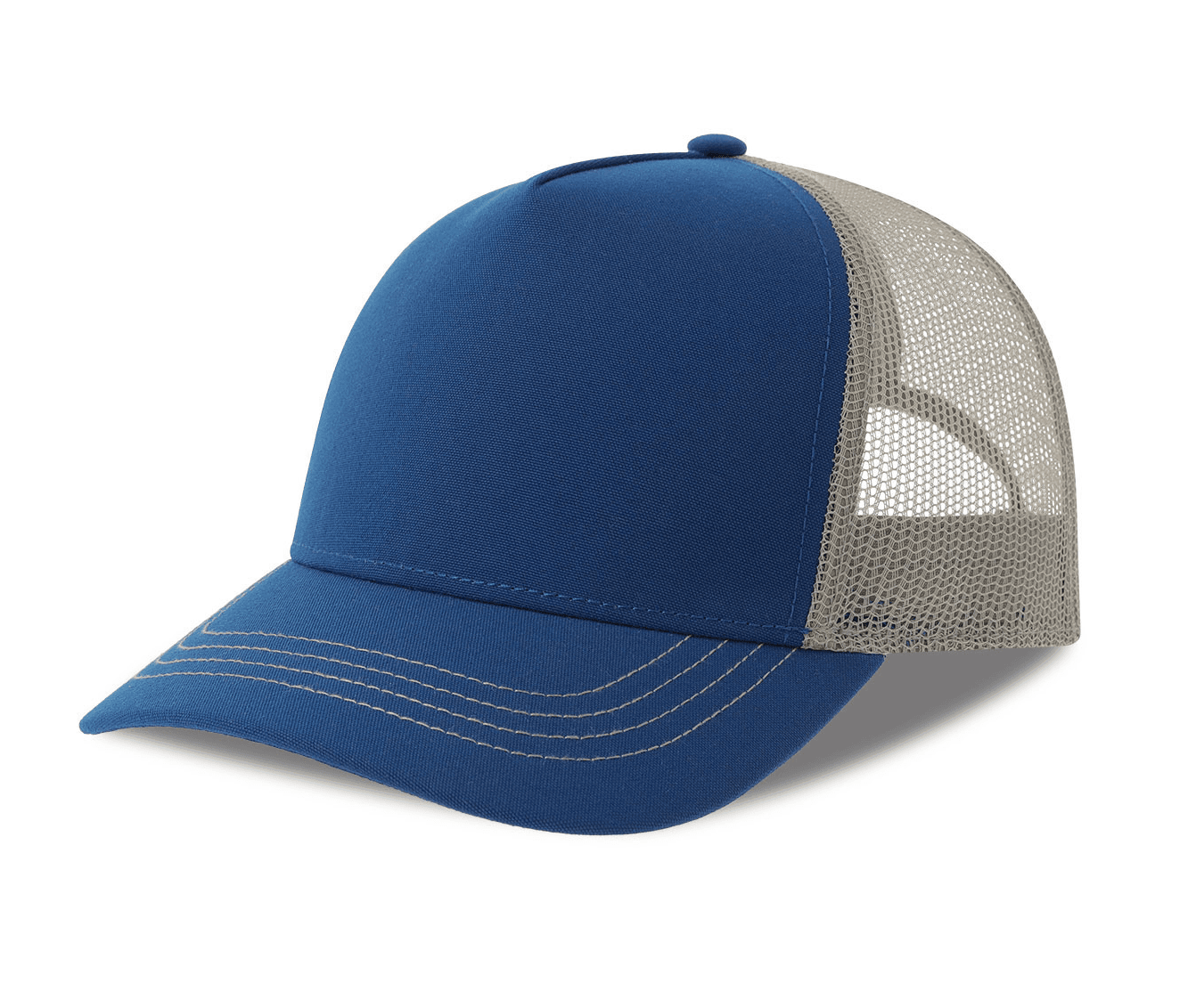 Casquette Rapper en polyester canvas recyclé ROYAL/GREY