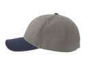 ATLANTIS HEADWEAR Casquette 6 pans contrastée GREY/NAVY
