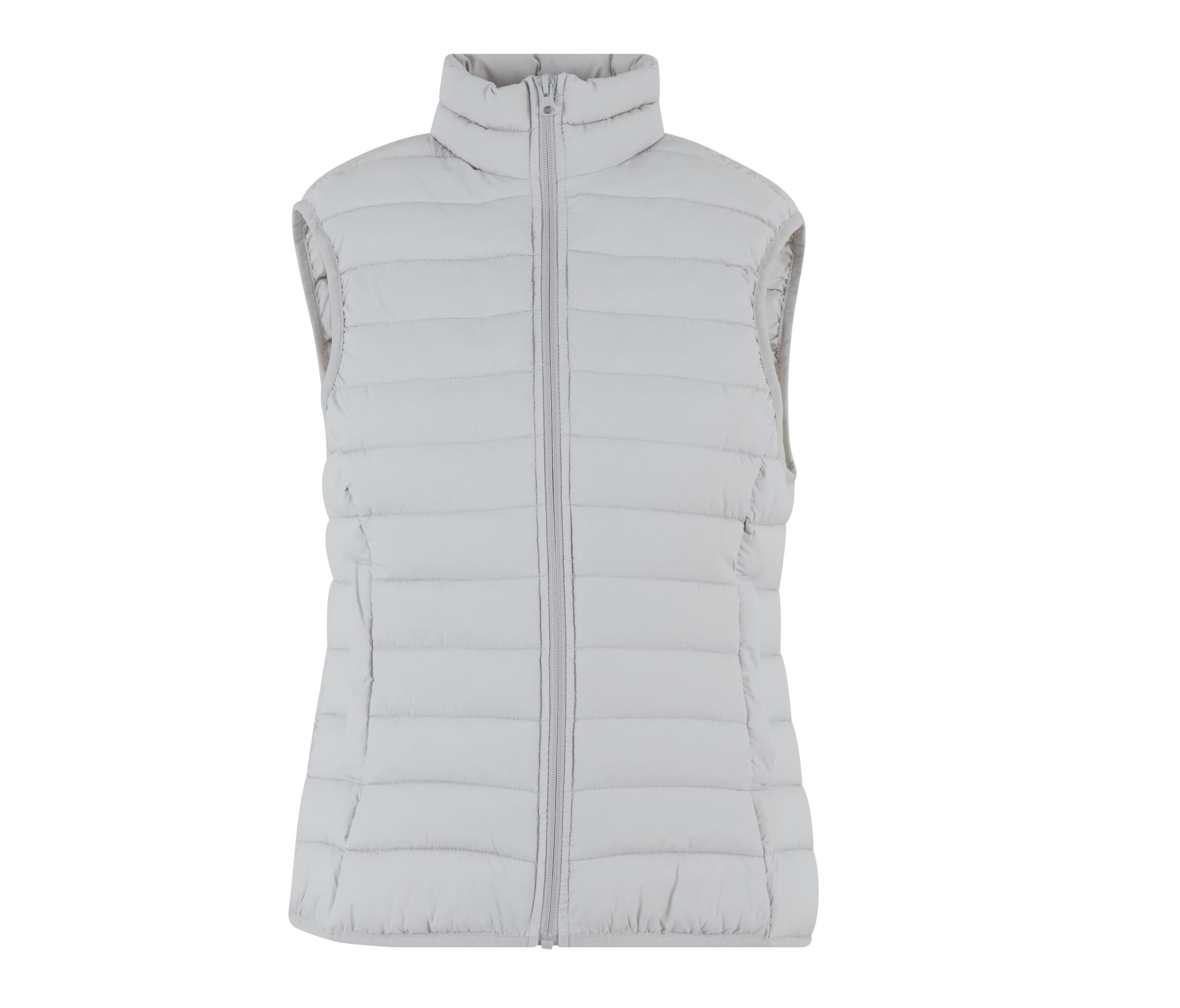 LADIES LIGHT PUFFER VEST LIGHT ASPHALT