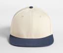 BEECHFIELD Casquette 6 pans contrastée NATURAL/NAVY