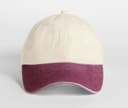 BEECHFIELD Casquette 6 pans contrastée NATURAL/VINTAGE RED