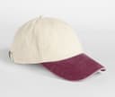 BEECHFIELD Casquette 6 pans contrastée NATURAL/VINTAGE RED