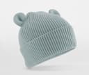 BEECHFIELD Bonnet ourson avec revers DUSTY TURQUOISE