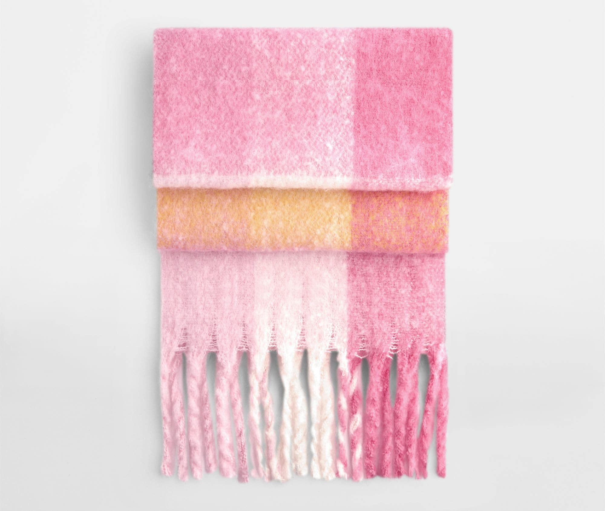 Écharpe oversize à carreaux PINK CHECK