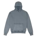 JUST HOODS Sweat à capuche effet délavé WASHED GREY