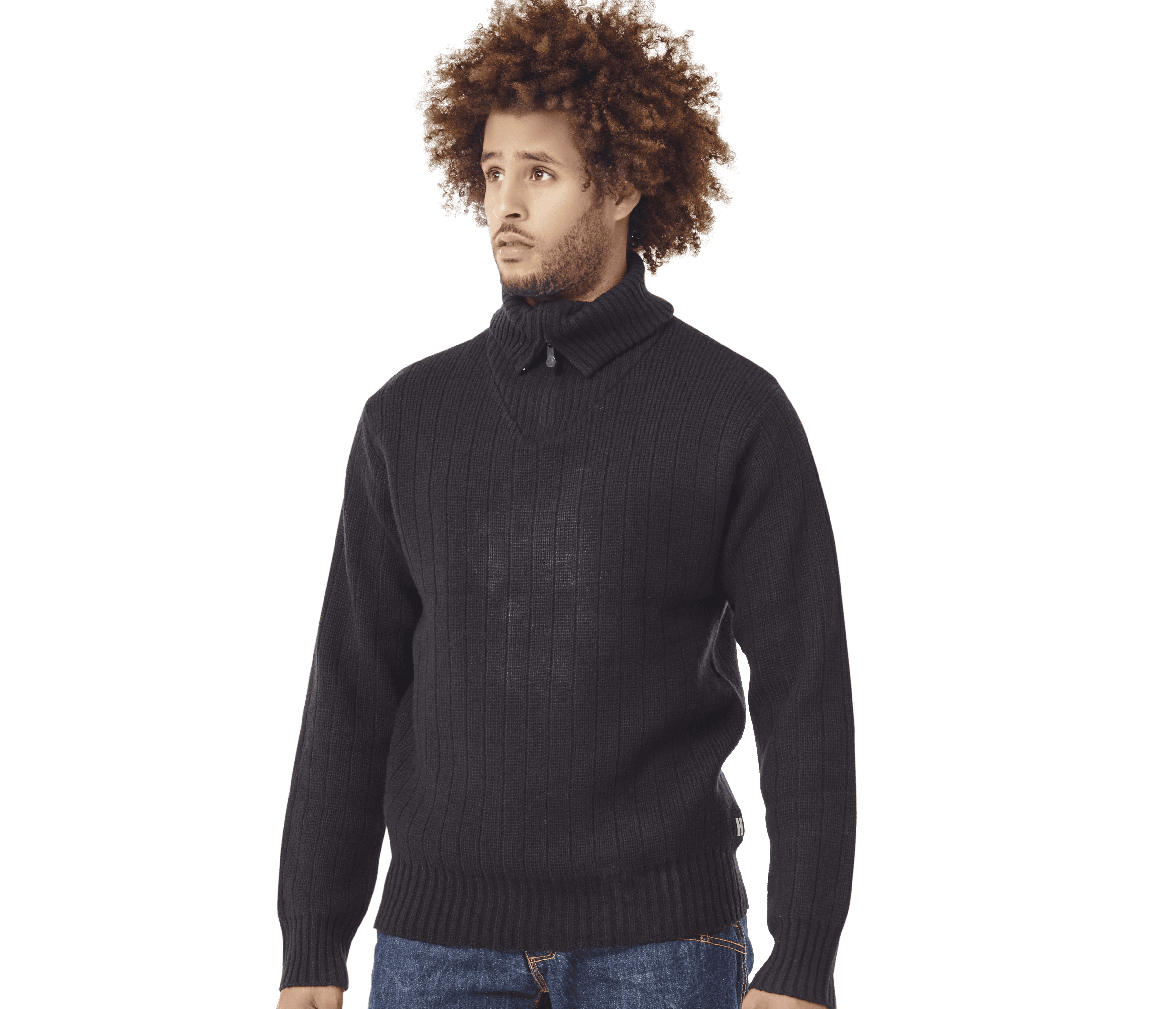 Pull-over col zippé