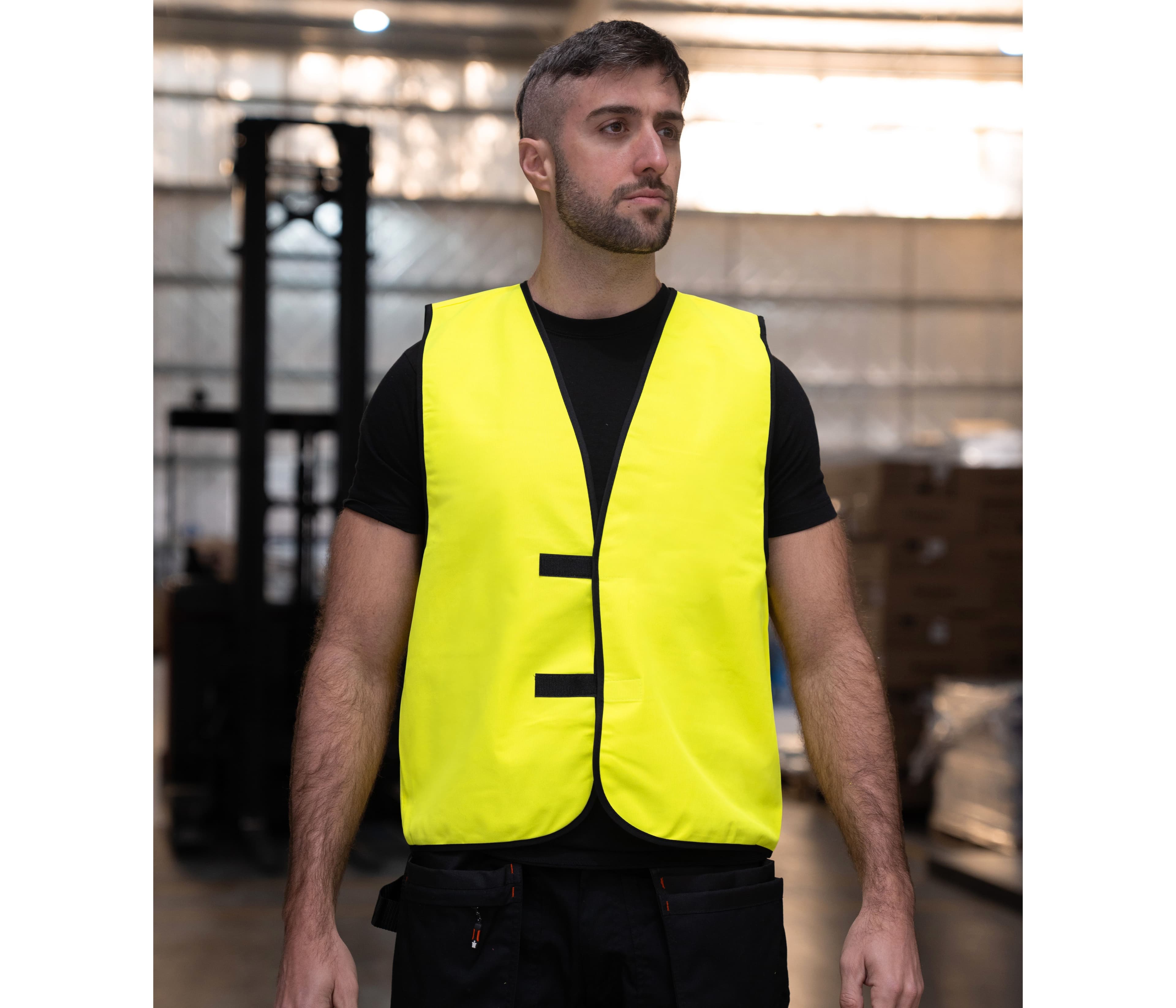 Gilet haute avec visibilité augmentée