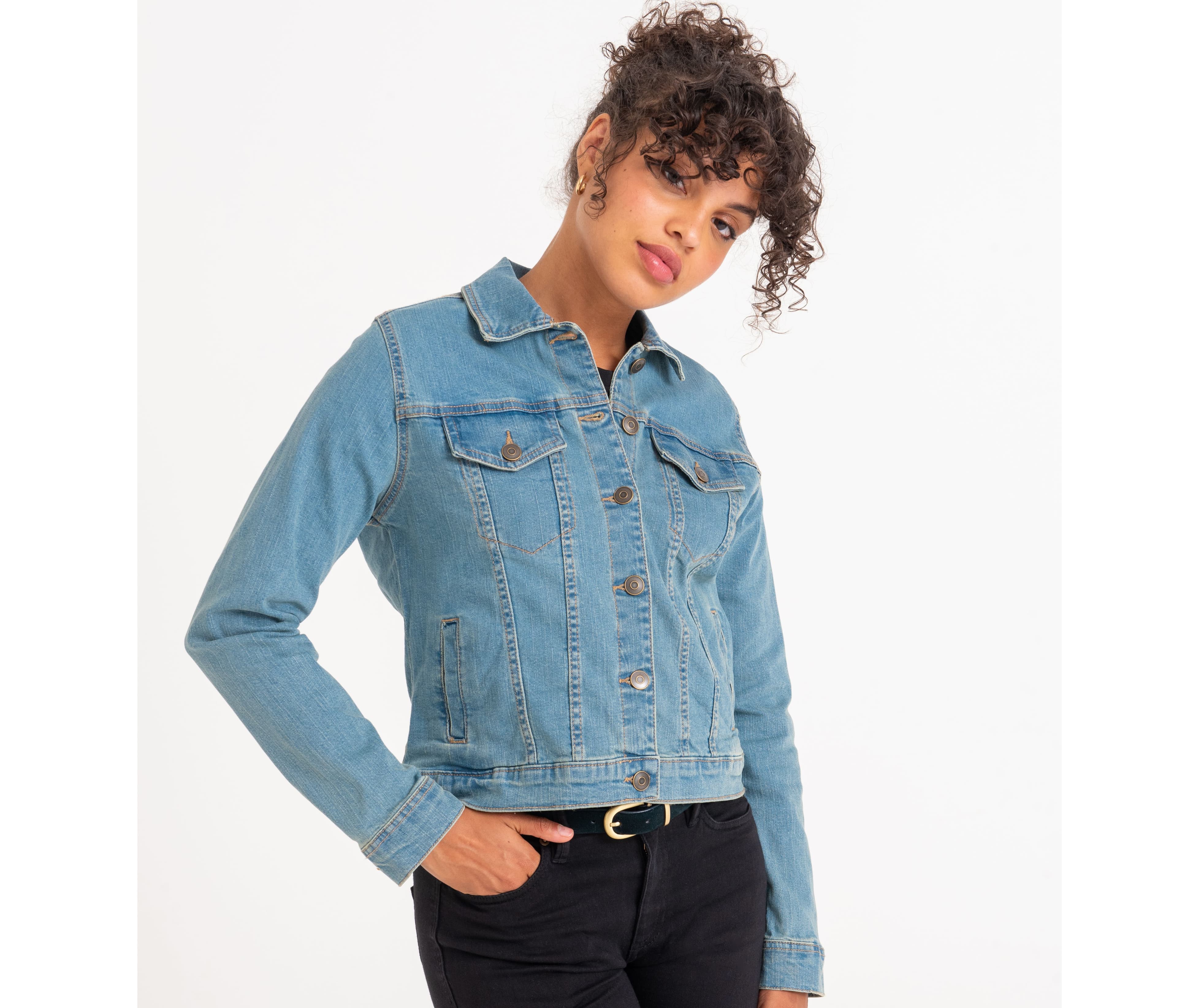 Veste en jean femme