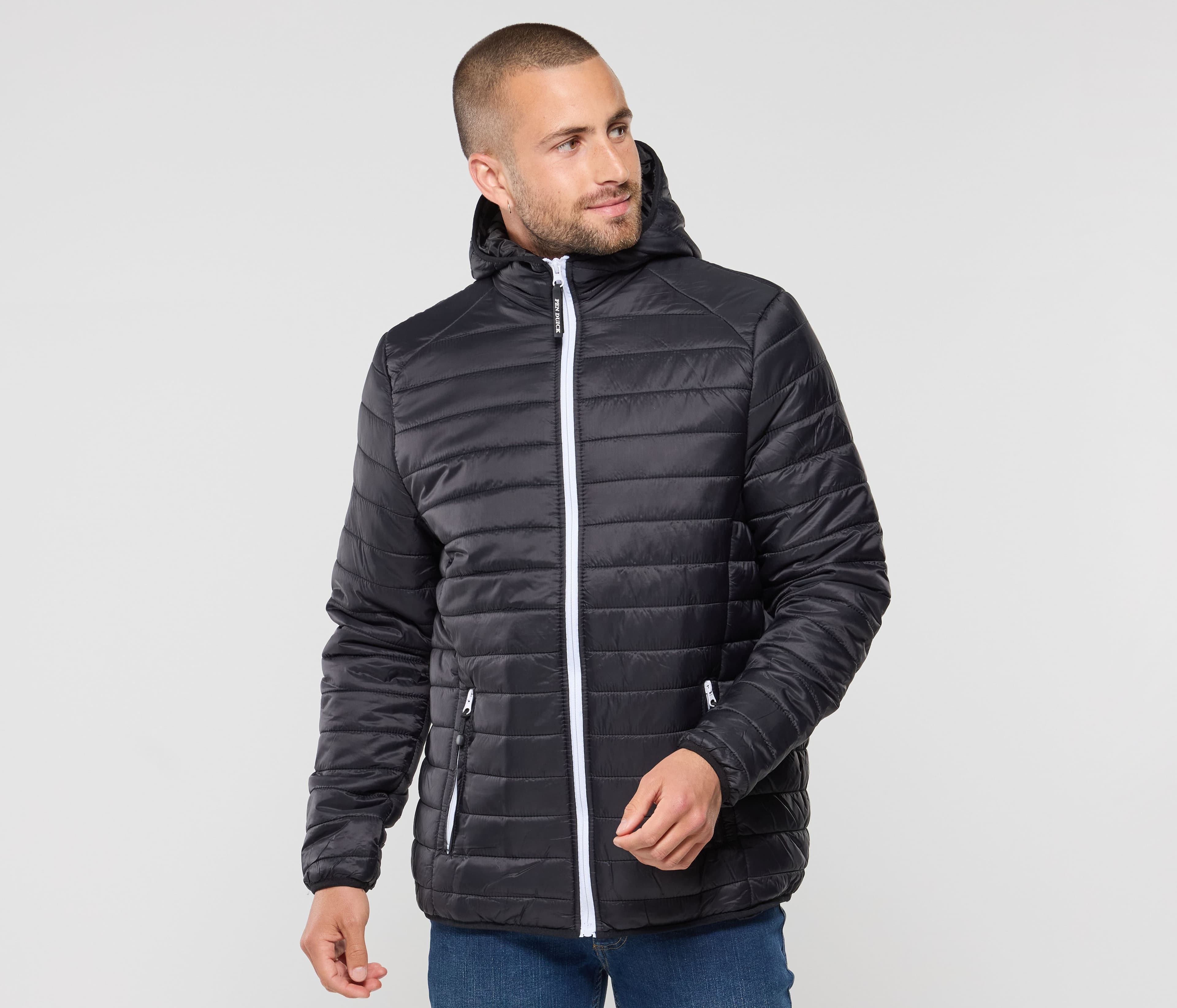 Doudoune légère à capuche homme
