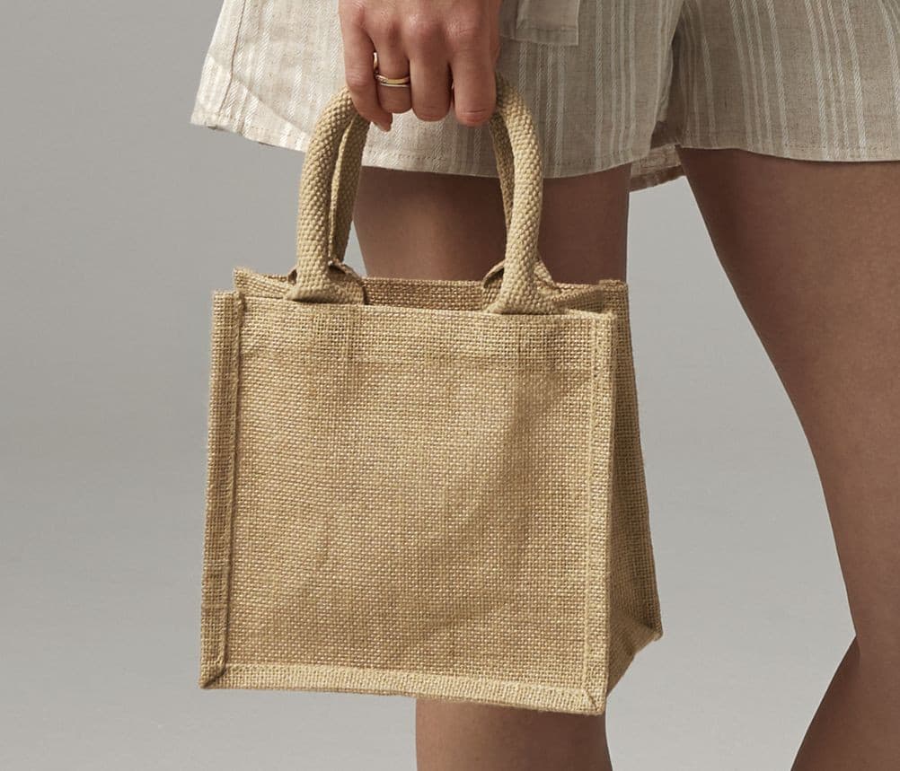 Petit sac cadeau en toile de jute