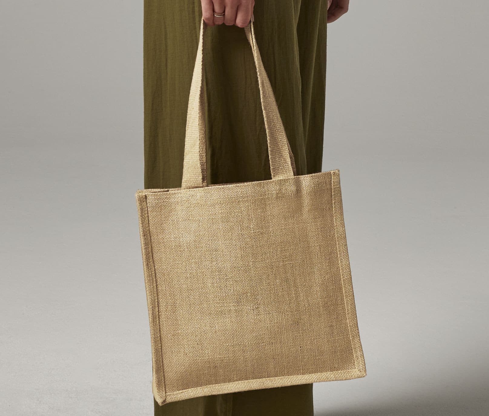 Sac shopping compact en toile de jute