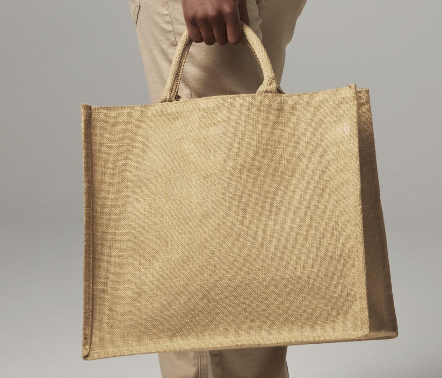 Grand sac shopping en toile de jute