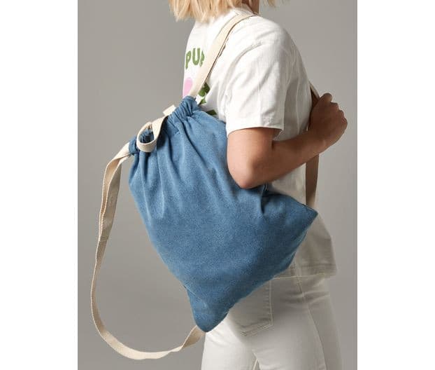 Sac de gym en denim 