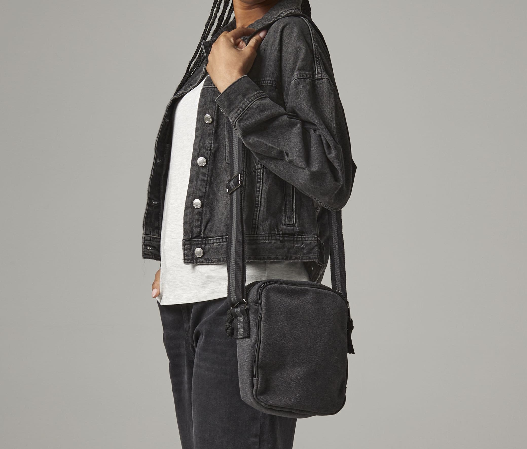 Mini sacoche en toile Vintage