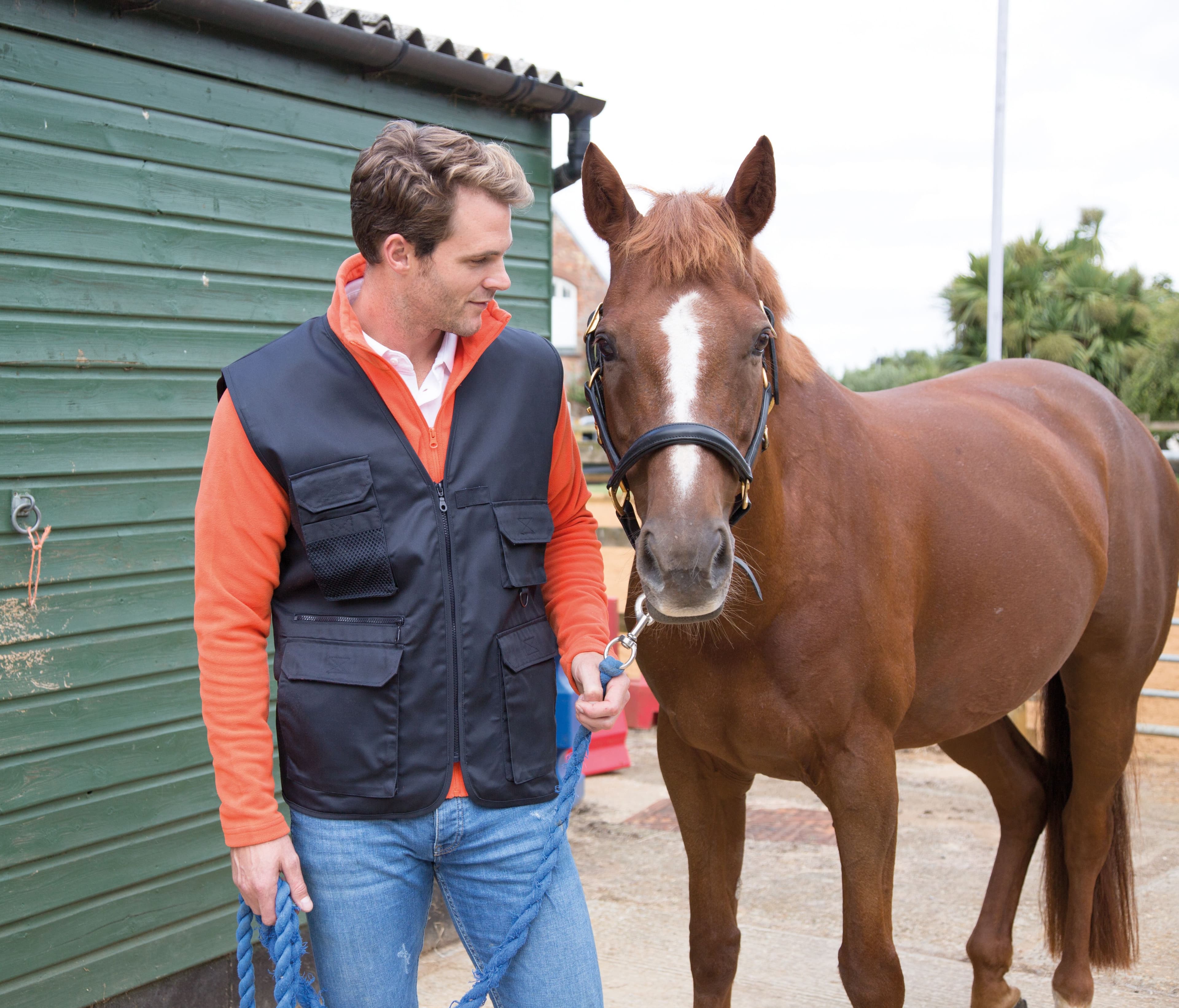 Gilet reporter multi-poches polycoton