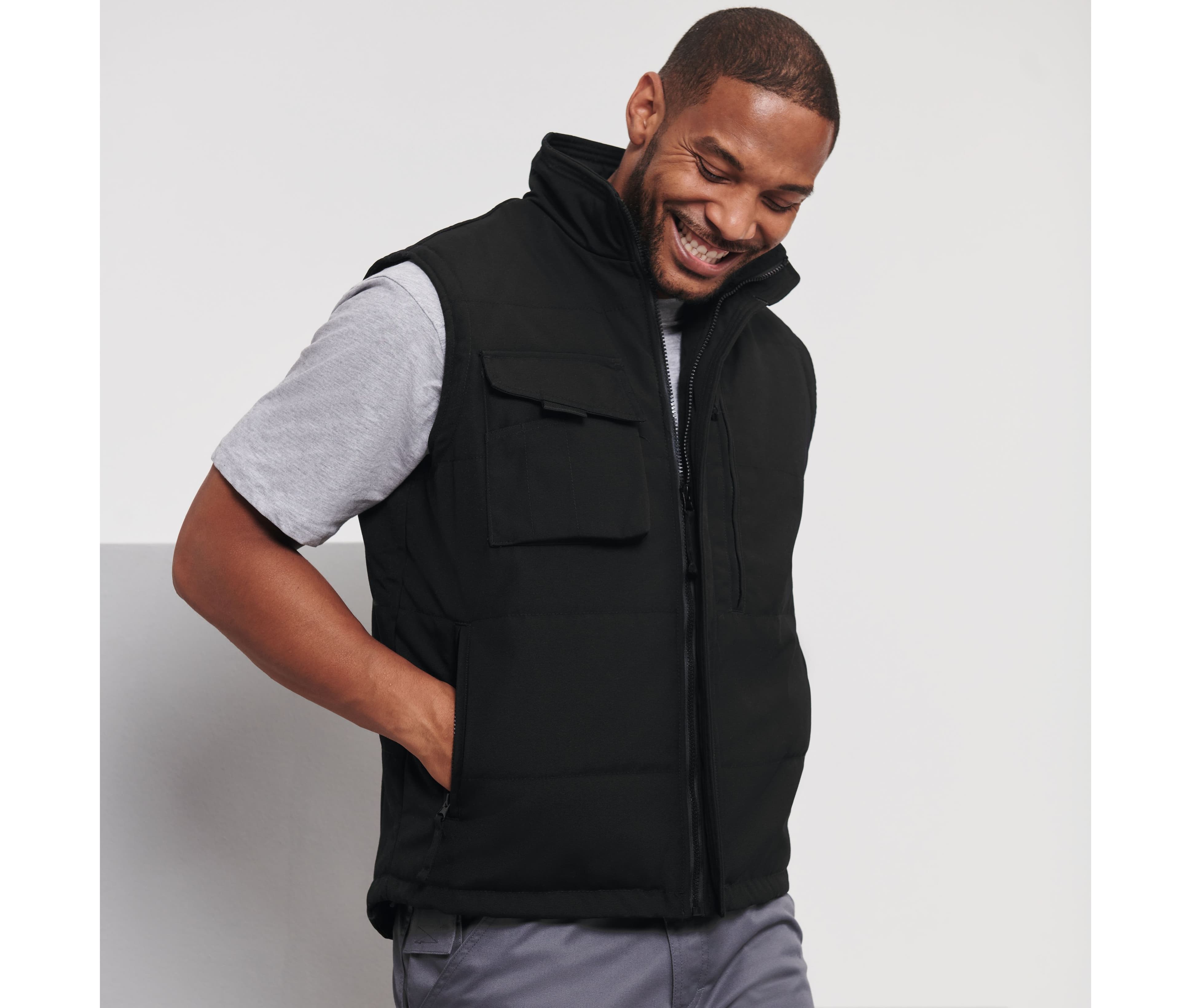 Bodywarmer polycoton lavable à 60°